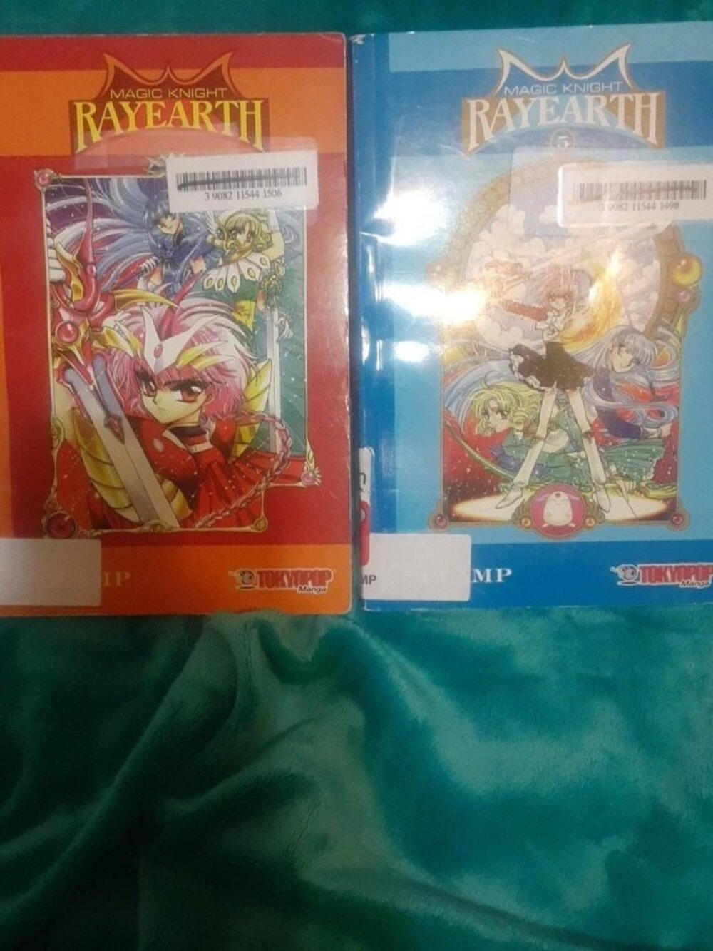 Magic Knight Rayearth 4 & 5 by CLAMP, Tokyopop ex-library Manga Lot  (MKR2 1, 2)